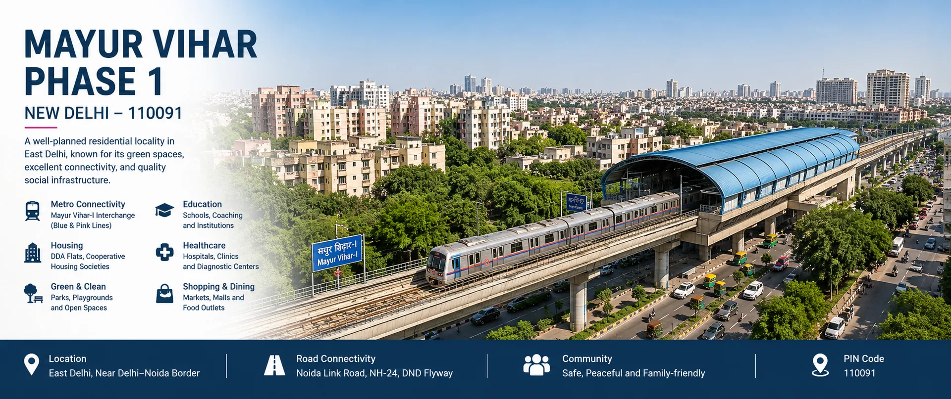 Mayur Vihar Phase 1 New Delhi Residential Area Guide