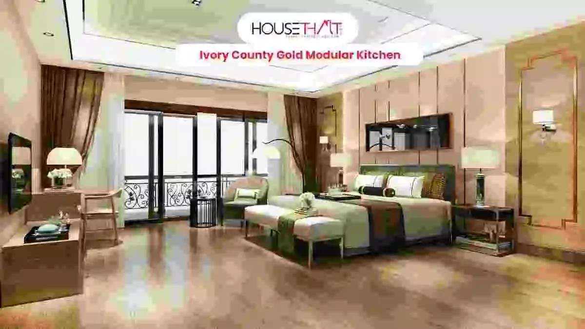 Ivory County Gold Modular Kitchen: Premium Kitchen Features for Luxury Residences