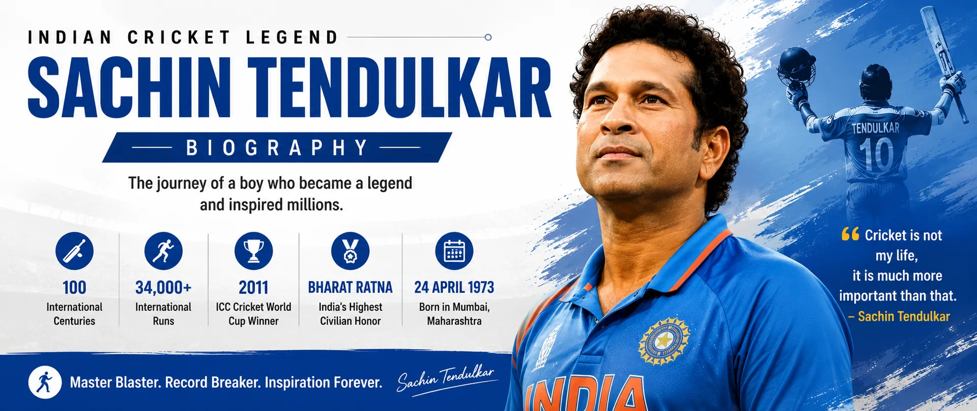 Sachin Tendulkar’s biggest achievements