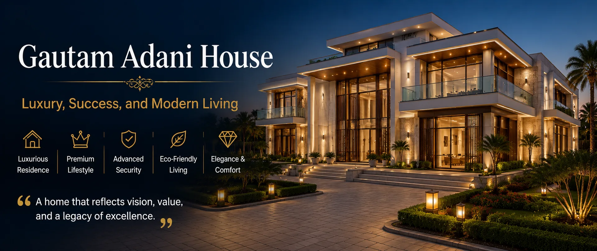 Gautam Adani House – Luxury, Success & Modern Living