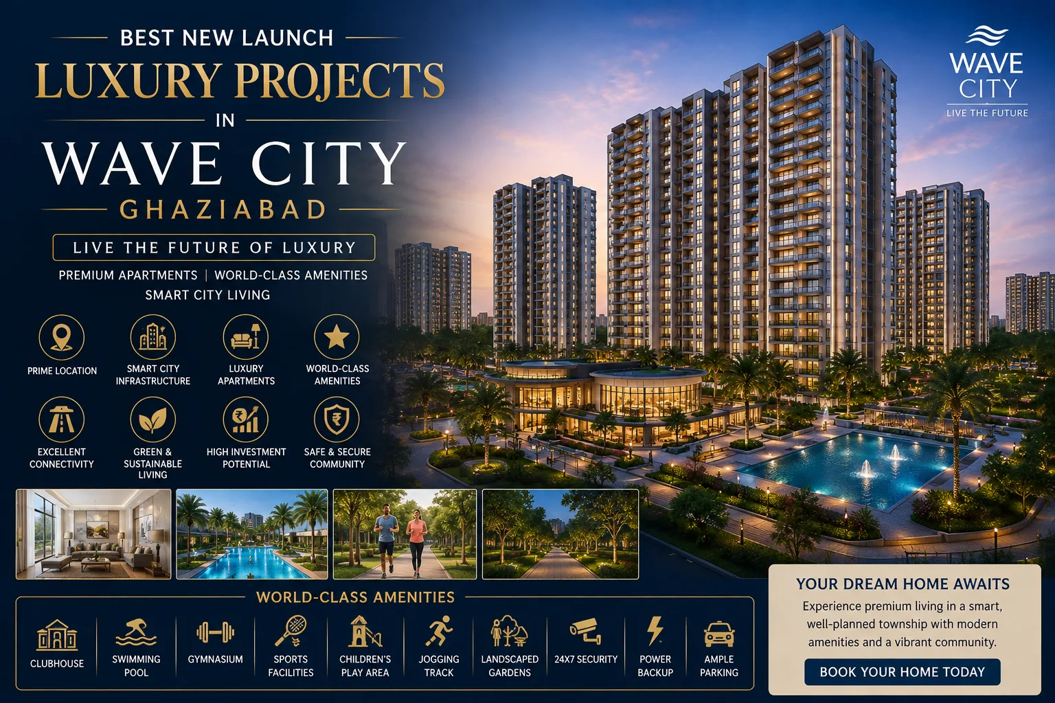 Best New Launch Luxury Projects in Wave City Ghaziabad