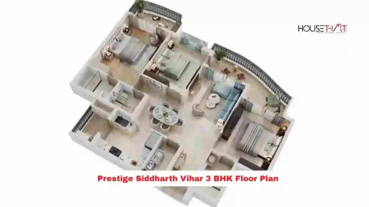 Prestige Siddharth Vihar 3 BHK Floor Plan: Layout, Sizes, Price, Amenities and More