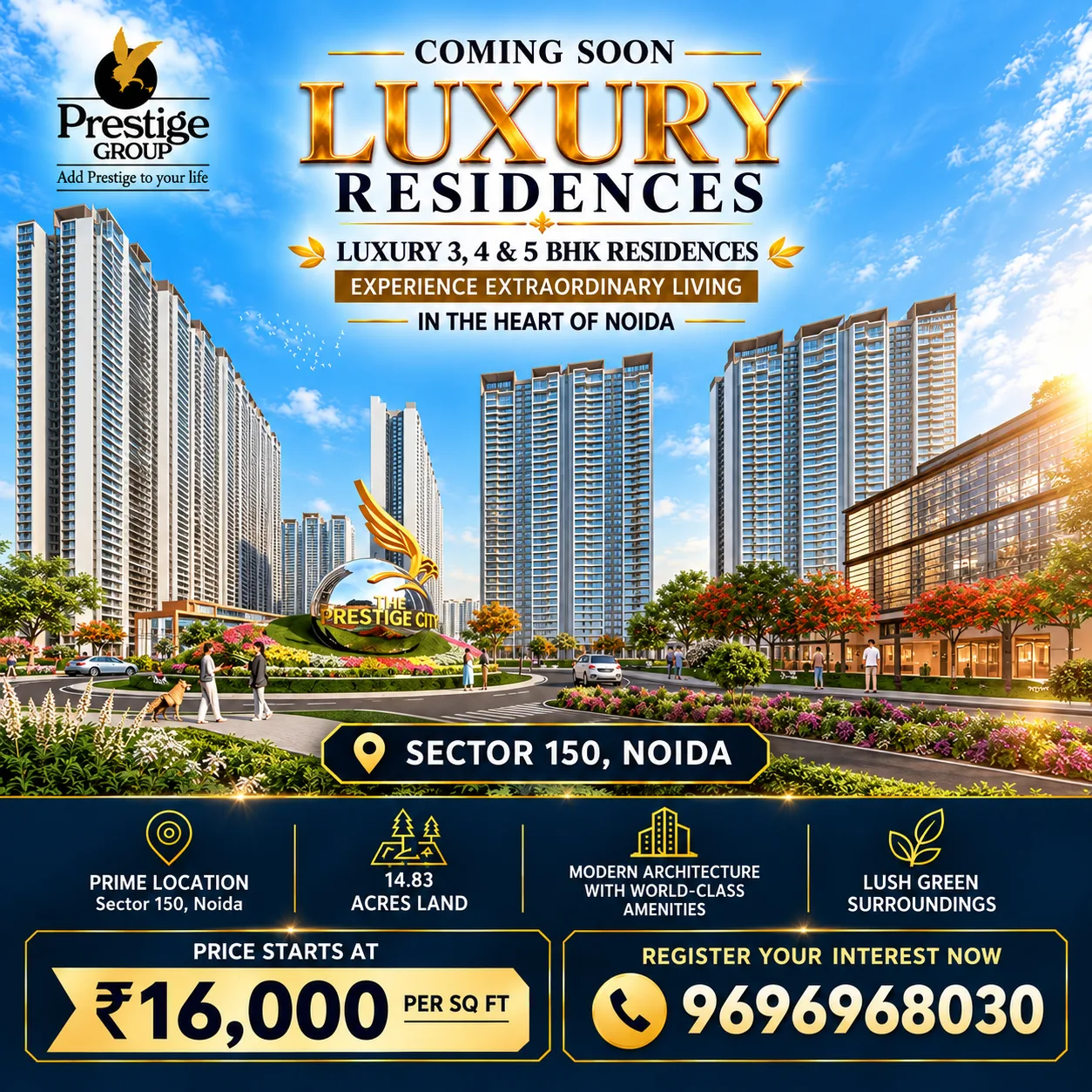 Prestige Sector 150 Noida – Upcoming Luxury Residential Project