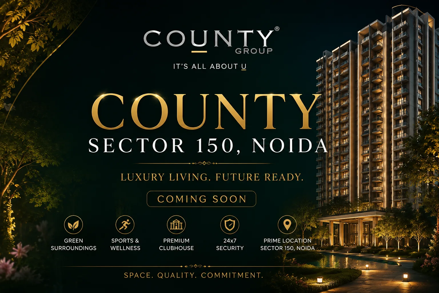 County Projects Near Sector 150: Payment Plan, Layout Plan, Price List and Reviews