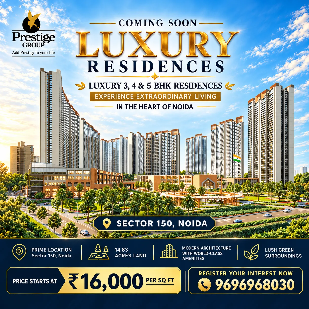Prestige New Project Sector 150 Noida: Brochure and Payment Plan