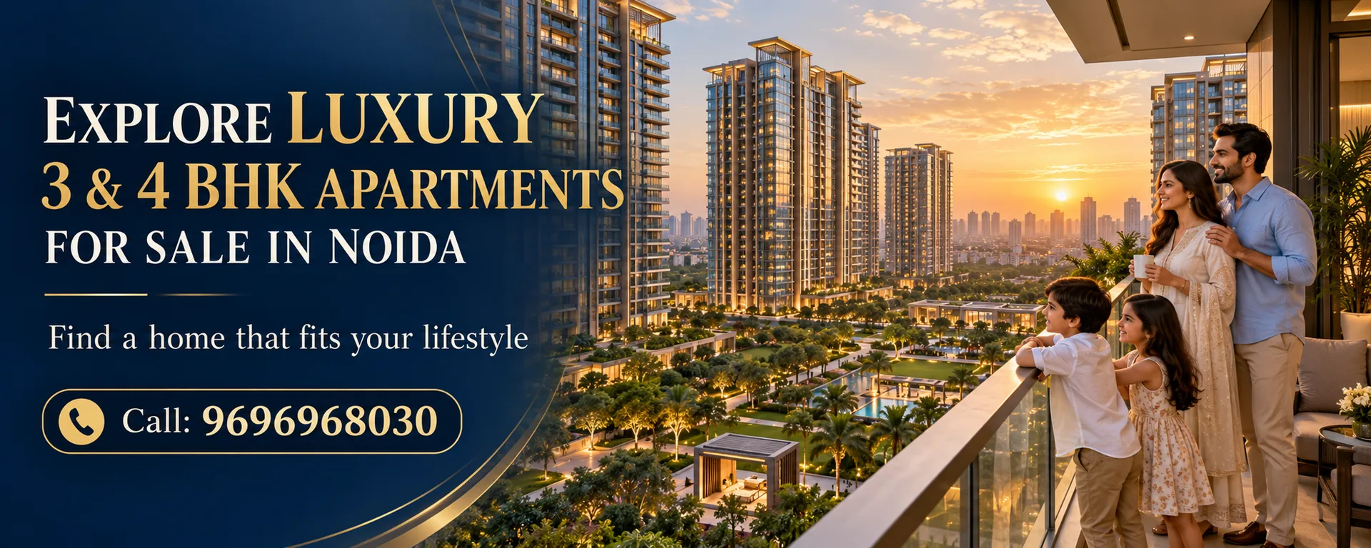 Explore Luxury 3 &amp; 4 BHK Apartments for Sale in Noida